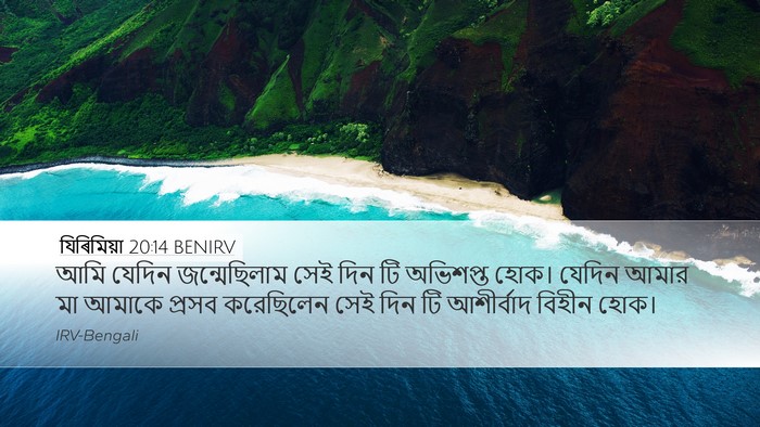 যিৰিমিয়া 20:14 BENIRV Bible Verse Image