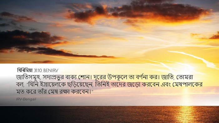 যিৰিমিয়া 31:10 BENIRV Bible Verse Image