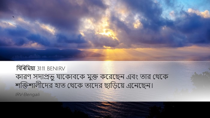 যিৰিমিয়া 31:11 BENIRV Bible Verse Image