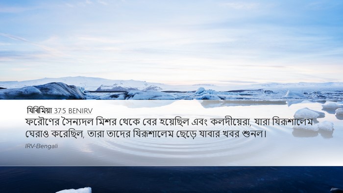 যিৰিমিয়া 37:5 BENIRV Bible Verse Image