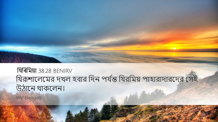 যিৰিমিয়া 38:28 BENIRV Bible Verse Image