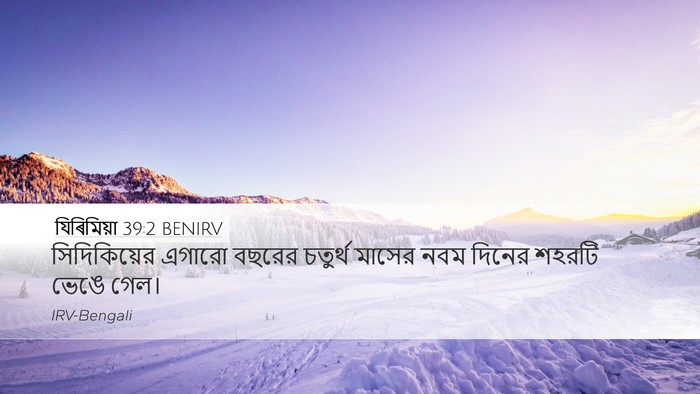 যিৰিমিয়া 39:2 BENIRV Bible Verse Image