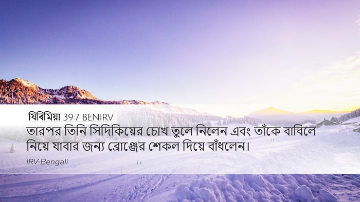 যিৰিমিয়া 39:7 BENIRV Bible Verse Image
