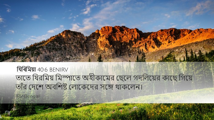 যিৰিমিয়া 40:6 BENIRV Bible Verse Image