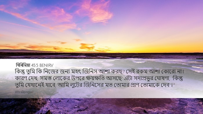 যিৰিমিয়া 45:5 BENIRV Bible Verse Image