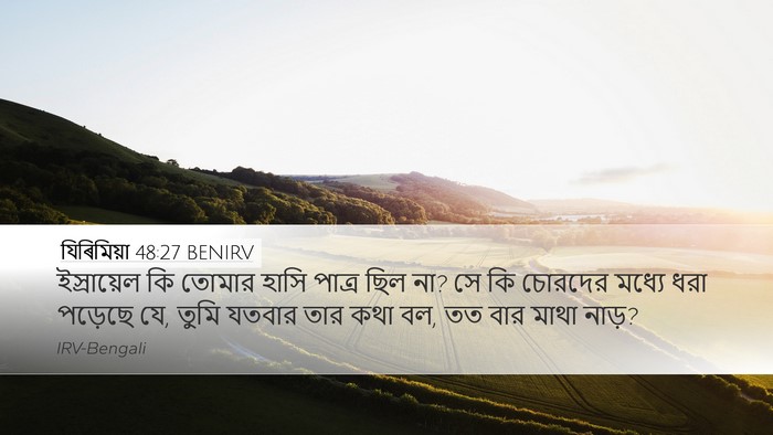 যিৰিমিয়া 48:27 BENIRV Bible Verse Image