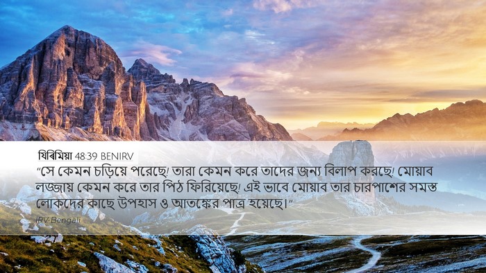 যিৰিমিয়া 48:39 BENIRV Bible Verse Image