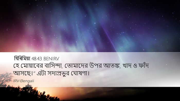 যিৰিমিয়া 48:43 BENIRV Bible Verse Image