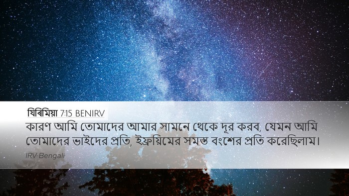 যিৰিমিয়া 7:15 BENIRV Bible Verse Image