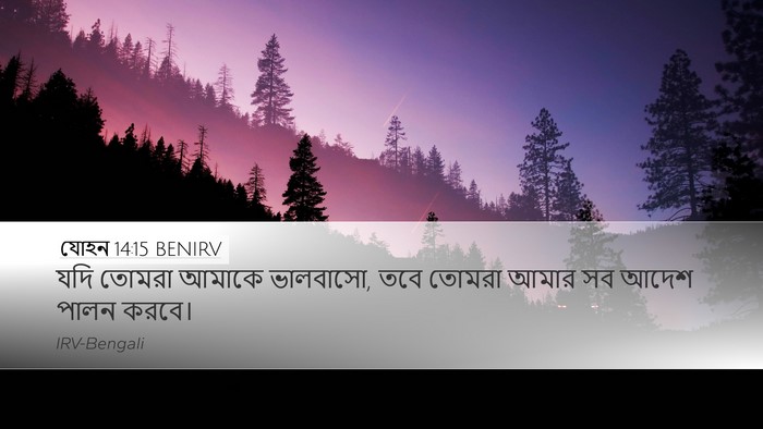 যোহন 14:15 BENIRV Bible Verse Image