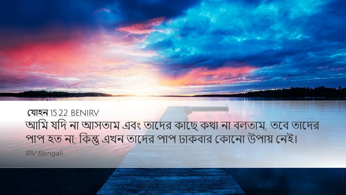 যোহন 15:22 BENIRV Bible Verse Image