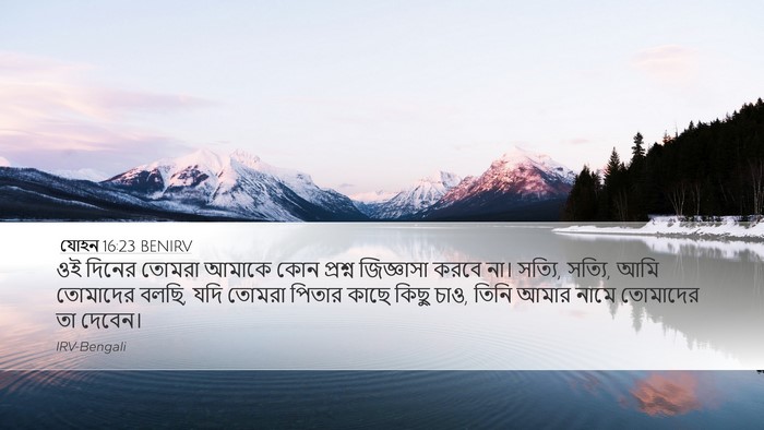 যোহন 16:23 BENIRV Bible Verse Image