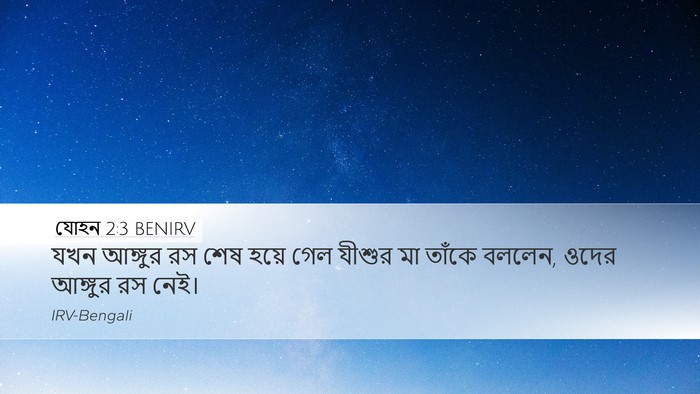 যোহন 2:3 BENIRV Bible Verse Image