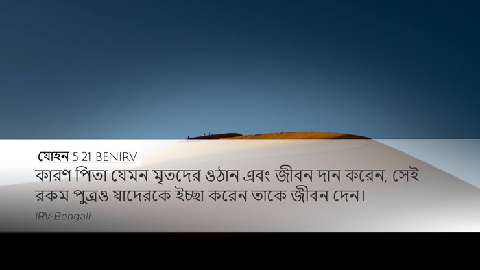যোহন 5:21 BENIRV Bible Verse Image