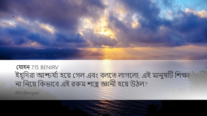 যোহন 7:15 BENIRV Bible Verse Image