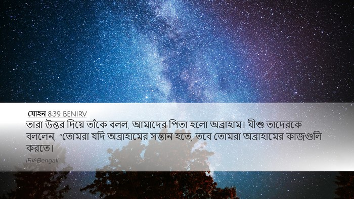 যোহন 8:39 BENIRV Bible Verse Image