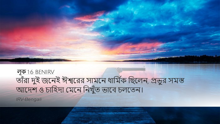 লূক 1:6 BENIRV Bible Verse Image