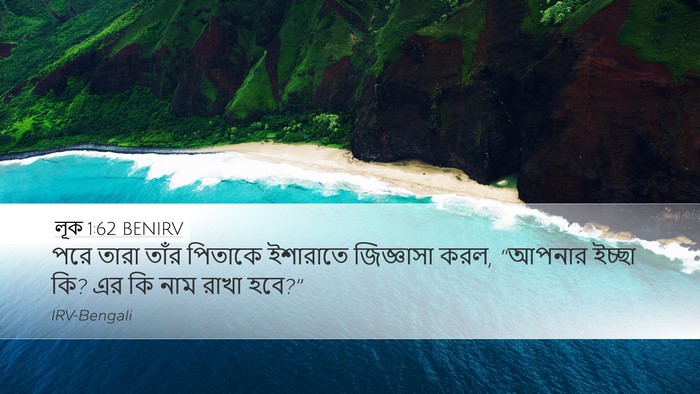 লূক 1:62 BENIRV Bible Verse Image