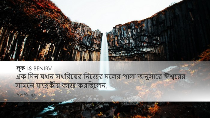 লূক 1:8 BENIRV Desktop Wallpaper - এক দিন যখন - Desktop Bible Verse Wallpaper