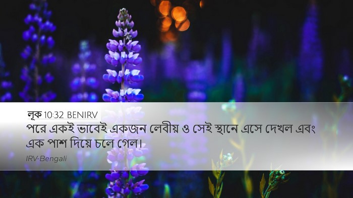 লূক 10:32 BENIRV Desktop Wallpaper - পরে একই ভাবেই একজন - Desktop Bible Verse Wallpaper