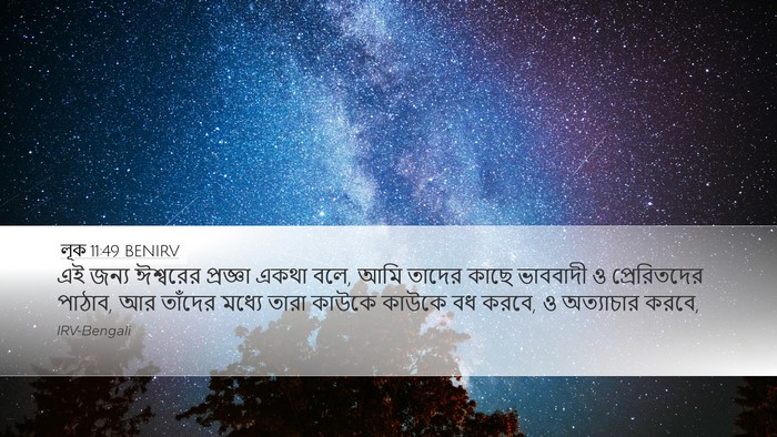 লূক 11:49 BENIRV Desktop Wallpaper - এই জন্য ঈশ্বরের - Desktop Bible Verse Wallpaper