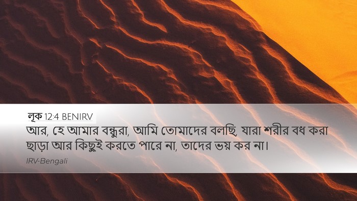 লূক 12:4 BENIRV Desktop Wallpaper - আর, হে আমার - Desktop Bible Verse Wallpaper