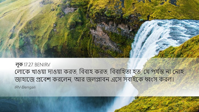 লূক 17:27 BENIRV Bible Verse Image
