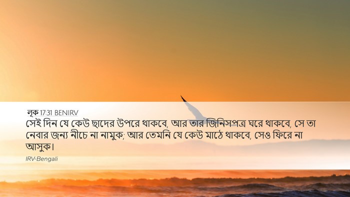 লূক 17:31 BENIRV Bible Verse Image