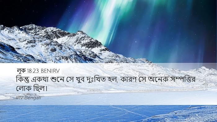 লূক 18:23 BENIRV Bible Verse Image