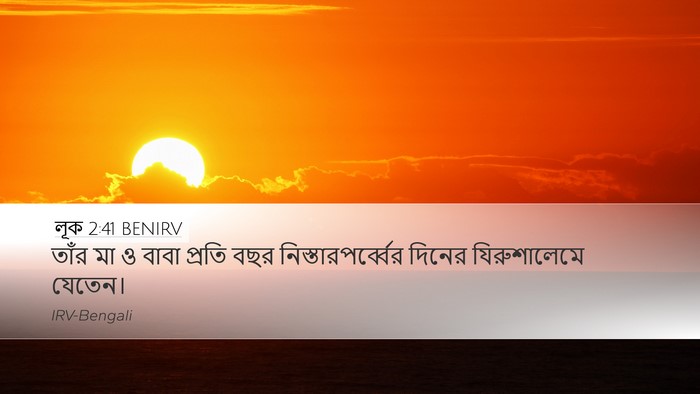 লূক 2:41 BENIRV Bible Verse Image