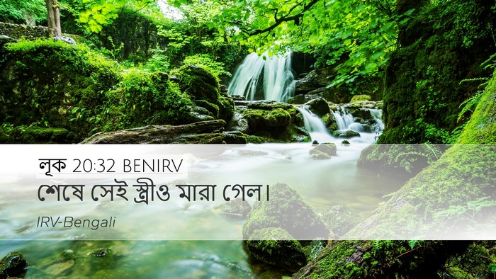 লূক 20:32 BENIRV Desktop Wallpaper - শেষে সেই স্ত্রীও - Desktop Bible Verse Wallpaper