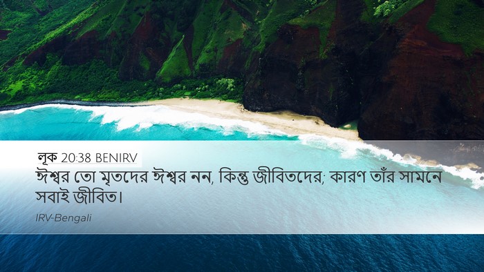 লূক 20:38 BENIRV Desktop Wallpaper - ঈশ্বর তো মৃতদের - Desktop Bible Verse Wallpaper
