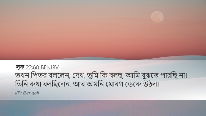 লূক 22:60 BENIRV Bible Verse Image