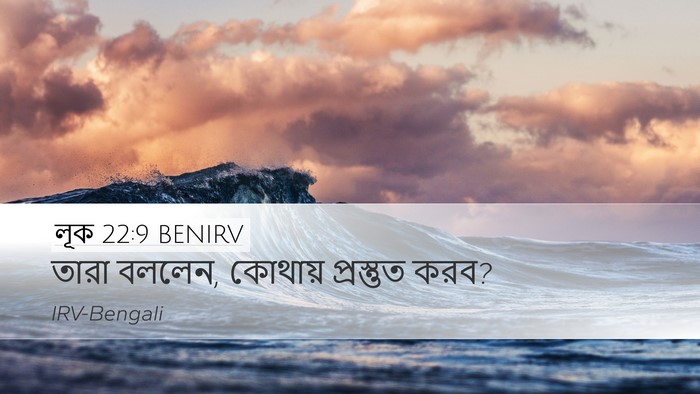 লূক 22:9 BENIRV Desktop Wallpaper - তারা বললেন, কোথায় - Desktop Bible Verse Wallpaper