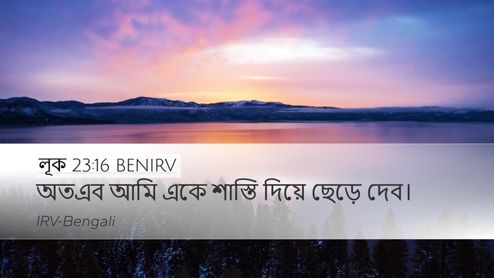 লূক 23:16 BENIRV Bible Verse Image
