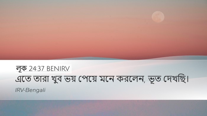 লূক 24:37 BENIRV Bible Verse Image