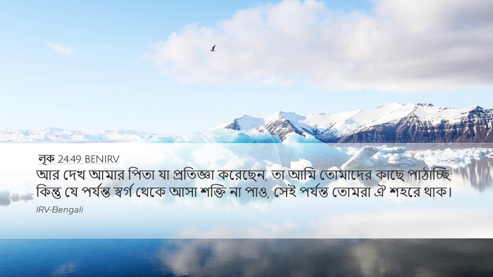 লূক 24:49 BENIRV Bible Verse Image