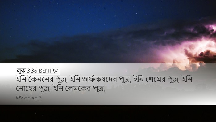 লূক 3:36 BENIRV Bible Verse Image