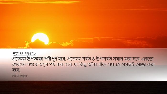 লূক 3:5 BENIRV Bible Verse Image