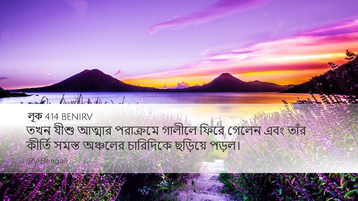 লূক 4:14 BENIRV Bible Verse Image