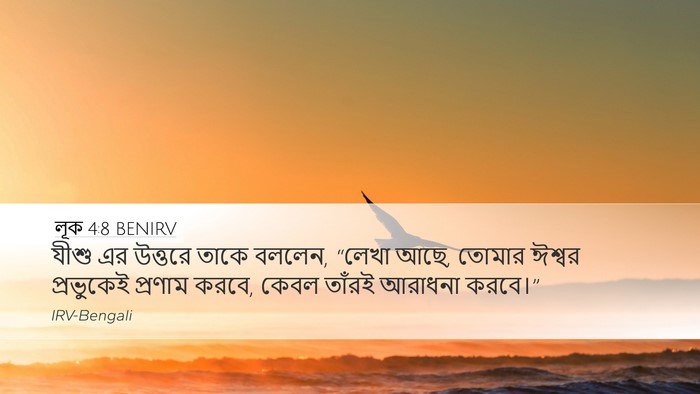 লূক 4:8 BENIRV Bible Verse Image