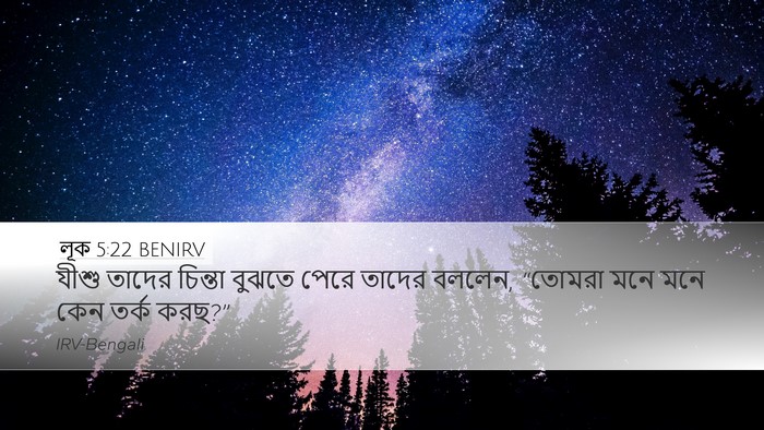 লূক 5:22 BENIRV Bible Verse Image
