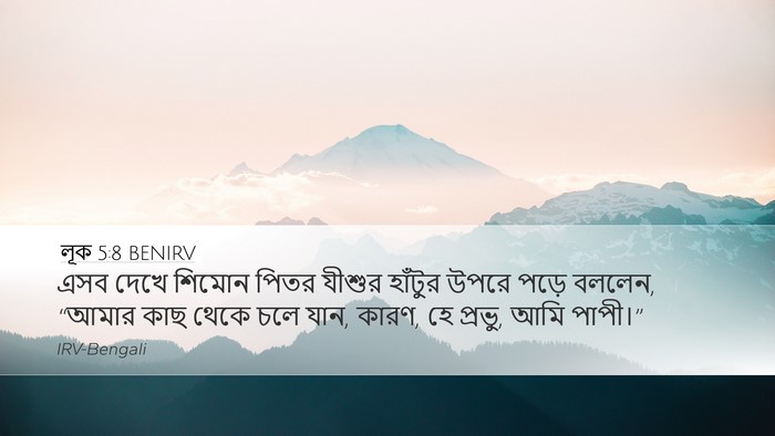 লূক 5:8 BENIRV Bible Verse Image