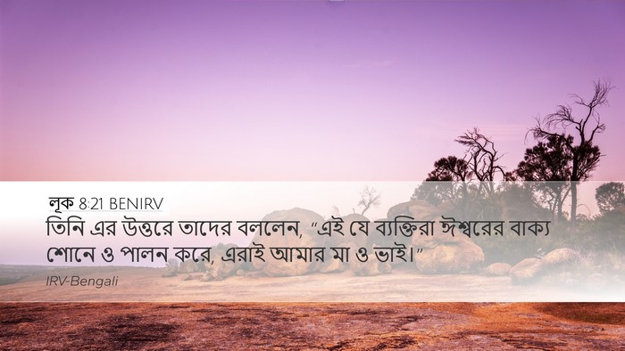 লূক 8:21 BENIRV Bible Verse Image