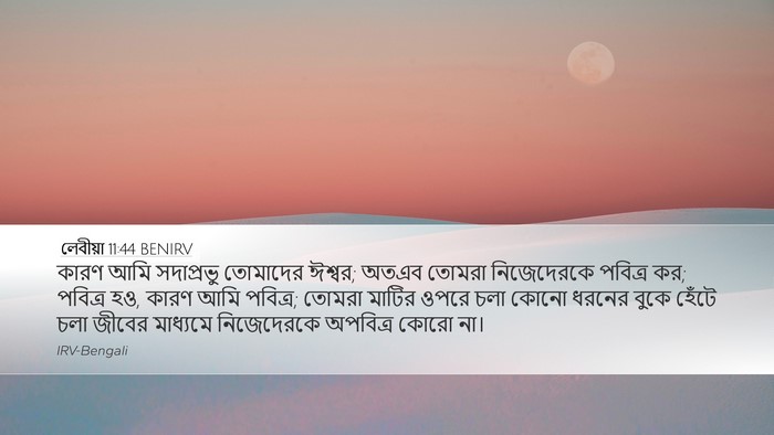 লেবীয়া 11:44 BENIRV Bible Verse Image