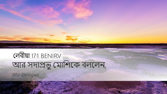 লেবীয়া 17:1 BENIRV Desktop Wallpaper - আর সদাপ্রভু - Desktop Bible Verse Wallpaper