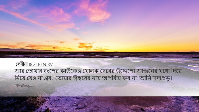 লেবীয়া 18:21 BENIRV Bible Verse Image