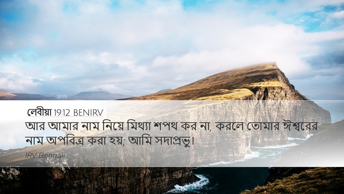 লেবীয়া 19:12 BENIRV Bible Verse Image