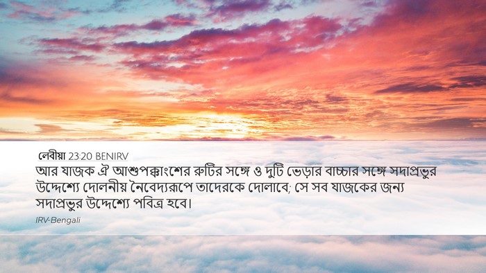 লেবীয়া 23:20 BENIRV Bible Verse Image