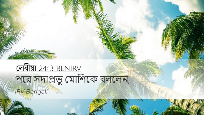 লেবীয়া 24:13 BENIRV Desktop Wallpaper - পরে সদাপ্রভু - Desktop Bible Verse Wallpaper